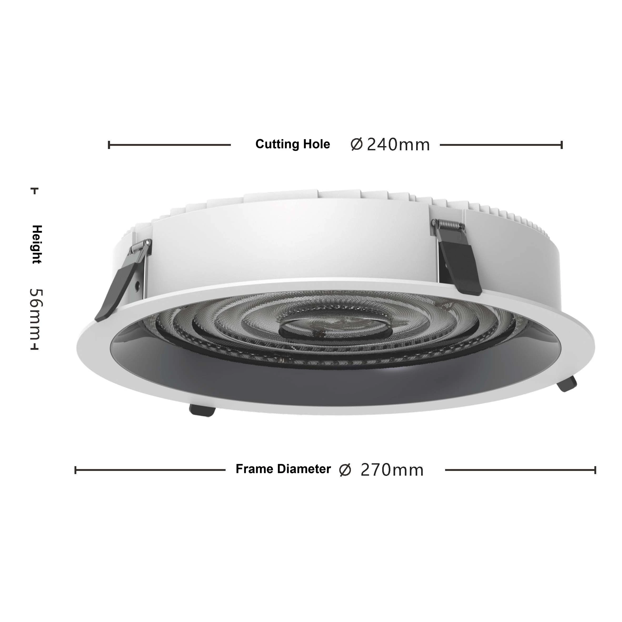DL4000-Size9 ultra-high efficiency LED DOWN LIGHT
