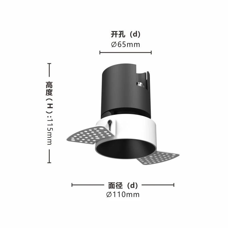 DL4002B Trimless Adjustable Angle LED Downlight