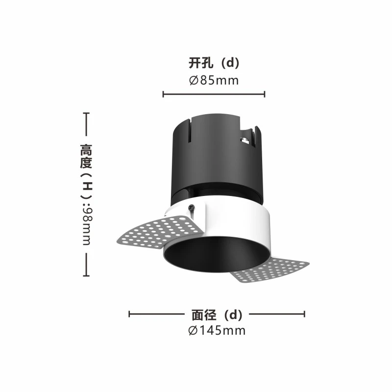 DL4002B Trimless Adjustable Angle LED Downlight