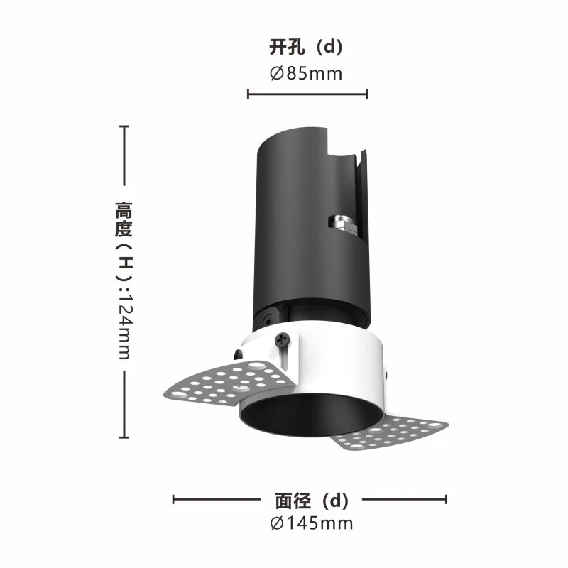 DL4002B Trimless Adjustable Angle LED Downlight