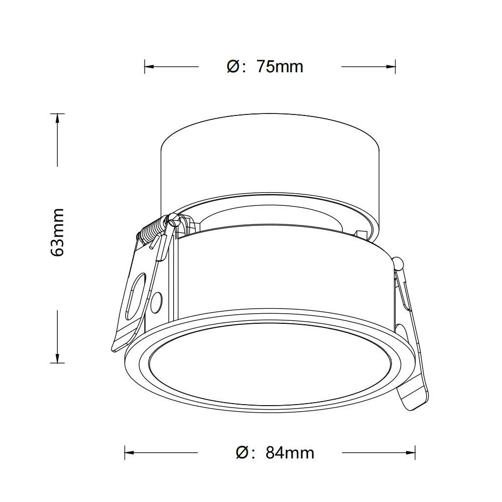 DL4003-size2 ultra slim LED down light LEDTEK DL4003A