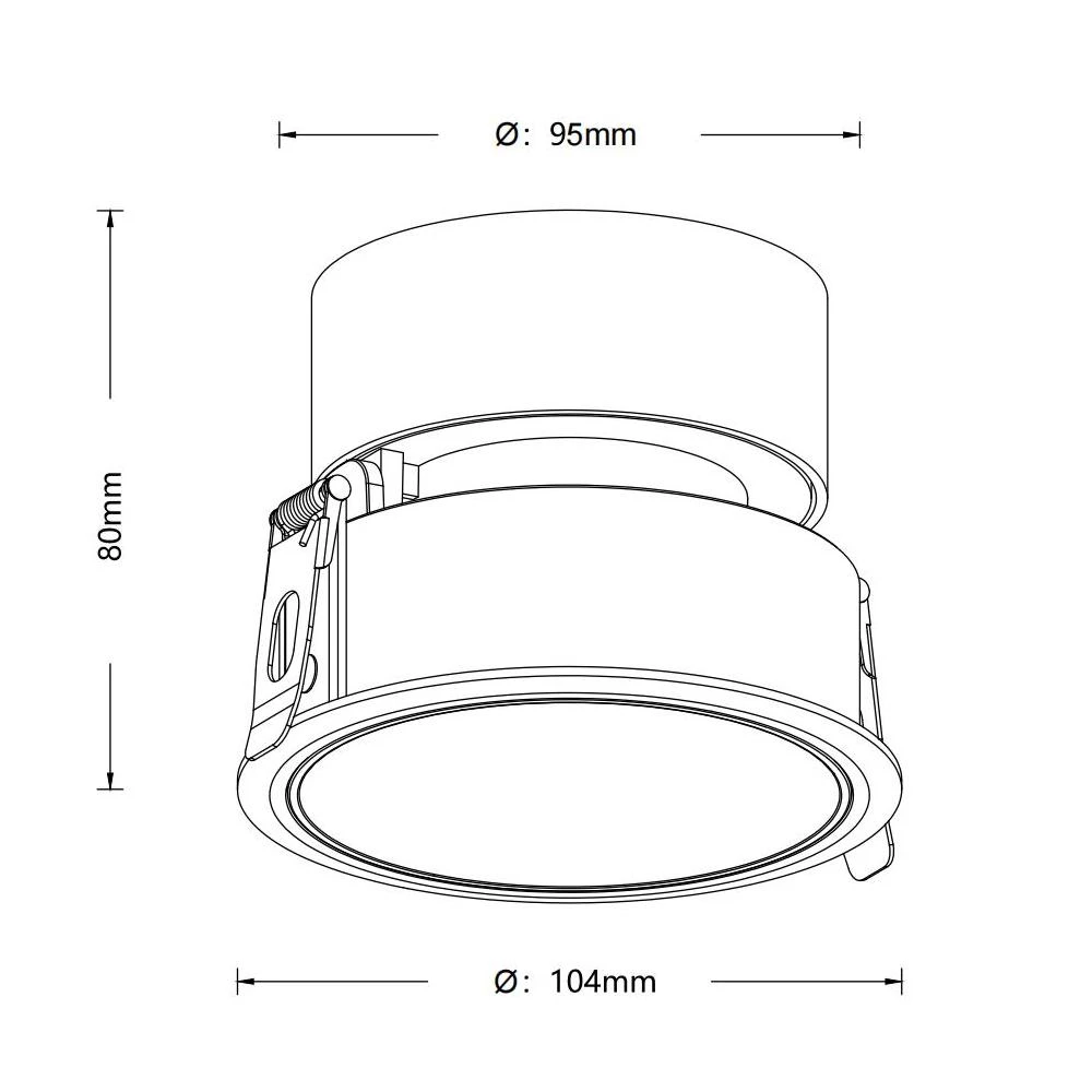 DL4003-size3 ultra slim LED down light LEDTEK DL4003A