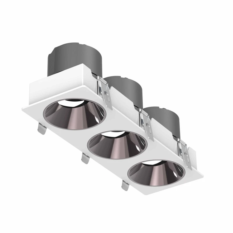 DL4015-3-5 DL4015 LED Downlight with Cree COB Technology, Adjustable Angle, Dual-Head, 5-Year Warranty