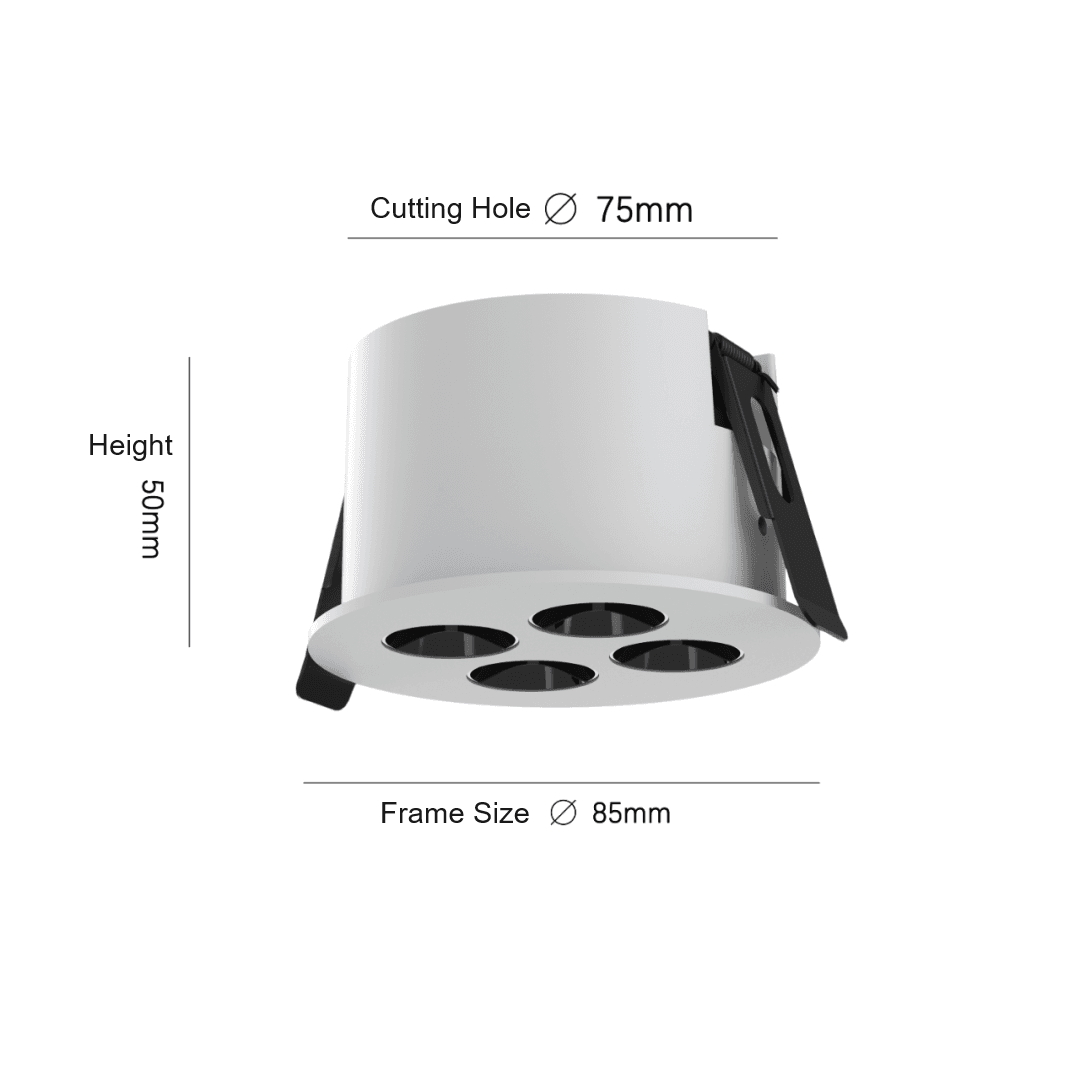 DL402-size2 4 heads LED Down Light