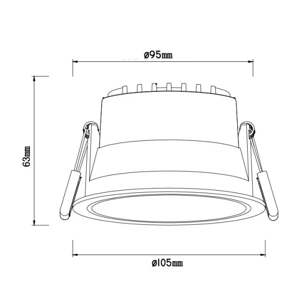 LEDTEK DL4046 IP65 LED downlight