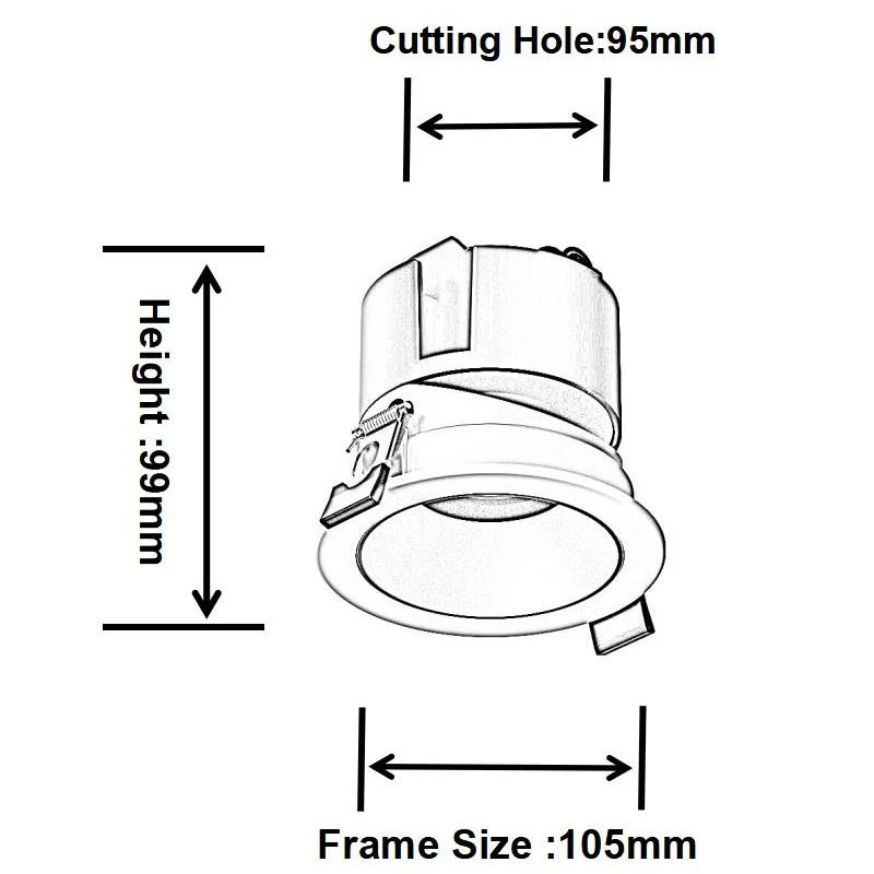 DL4068-Size5 LEDTEK DL4068 LED Downlight size 5
