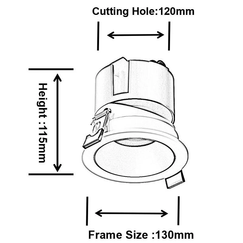 DL4068-Size7 LEDTEK DL4068 LED Downlight size 7