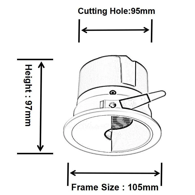 DL4070-size6 LEDTEK DL4070 LED Downlight size6