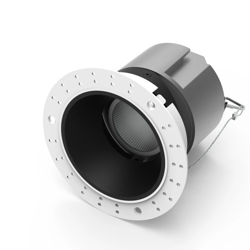 DL4071-side-view7 DL4071 Plaster-in Recessed Trimless COB LED Downlight SIDEVIEW Picture-1