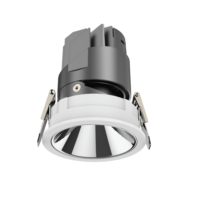 The DL500A is an adjustable LED downlight from 5W to 35W, offering 18/24/36 degree beam angles. Customer selectable colour temperatures range from 2700K to 6500K and a wide range of reflector colours are available. Various sizes of lamps are widely suitable for hotel, home, shop, office and other applications.