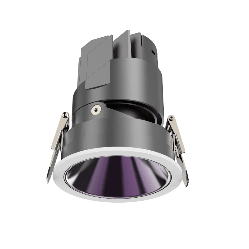 The DL500A is an adjustable LED downlight from 5W to 35W, offering 18/24/36 degree beam angles. Customer selectable colour temperatures range from 2700K to 6500K and a wide range of reflector colours are available. Various sizes of lamps are widely suitable for hotel, home, shop, office and other applications.