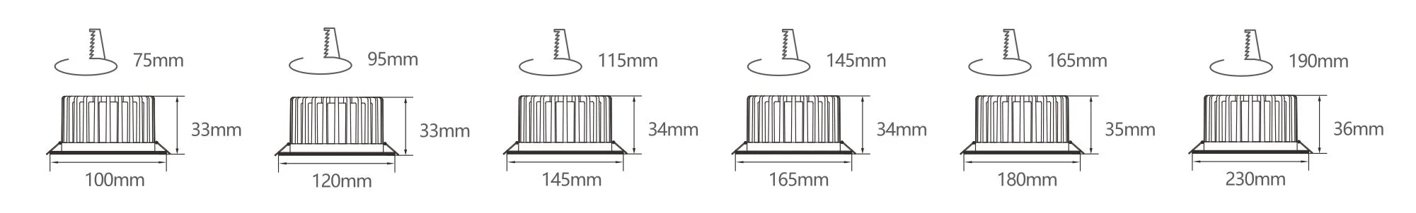 LED 7-25W Down Light
