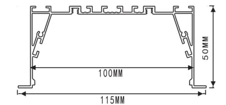 LEDTEK Brand LED Recessed Linear Light RLL11550