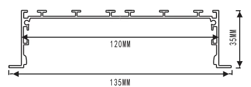 LEDTEK Brand LED Recessed Linear Light RLL13535