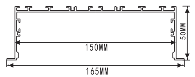LED Recessed Linear Light RLL16550