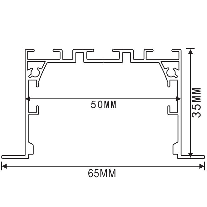 LEDTEK Brand LED Recessed Linear Light RLL6535
