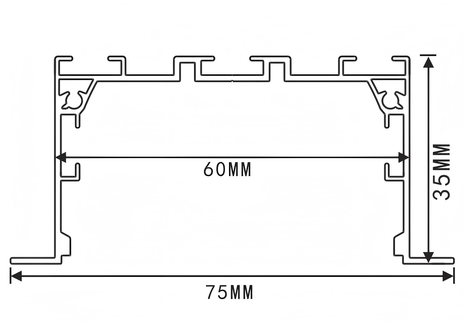 Model:RLL7535 LEDTEK LED Recessed Linear Light