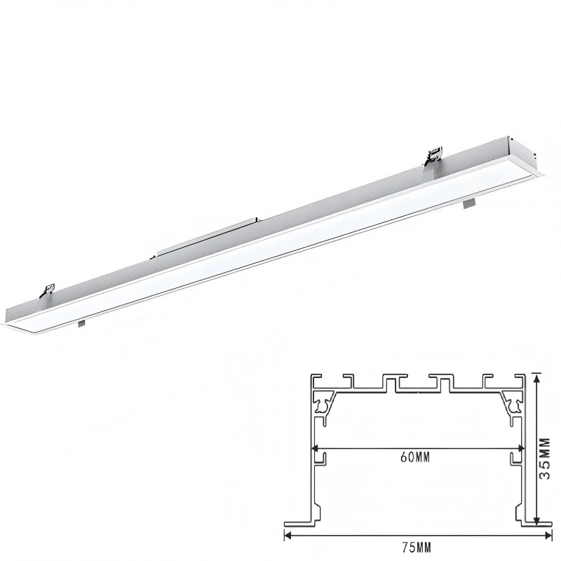 Model:RLL7535 LEDTEK LED Recessed Linear Light