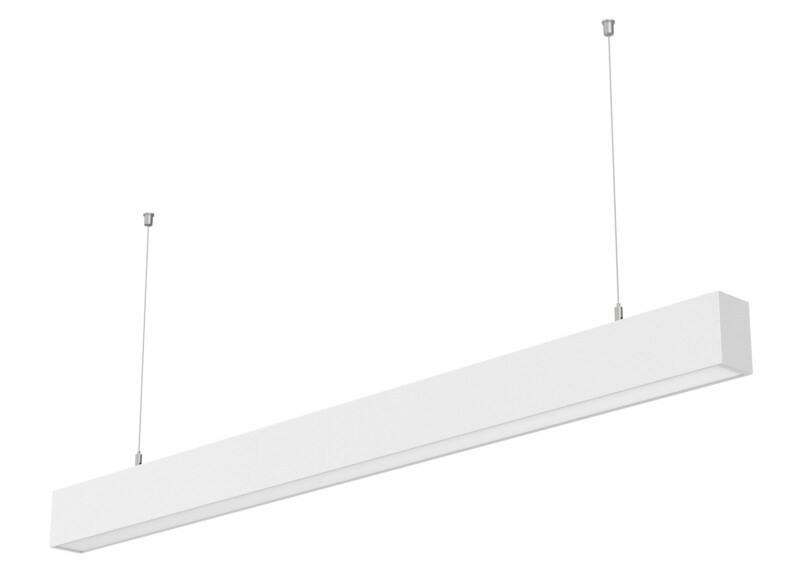 LEDTEK SLL3570 Suspended Linear Light, black or silver housing, 35x70mm profile, 10W–50W power range, 5-year warranty.