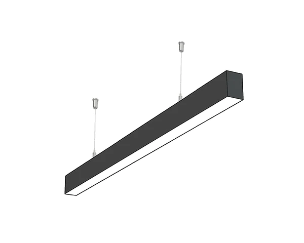 LEDTEK SLL3570 Suspended Linear Light, black or silver housing, 35x70mm profile, 10W–50W power range, 5-year warranty.