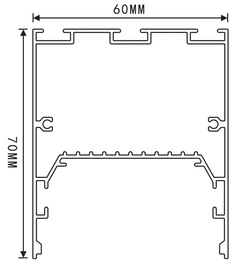 SLL6070-Size LEDTEK suspended linear light SLL6070 size picture